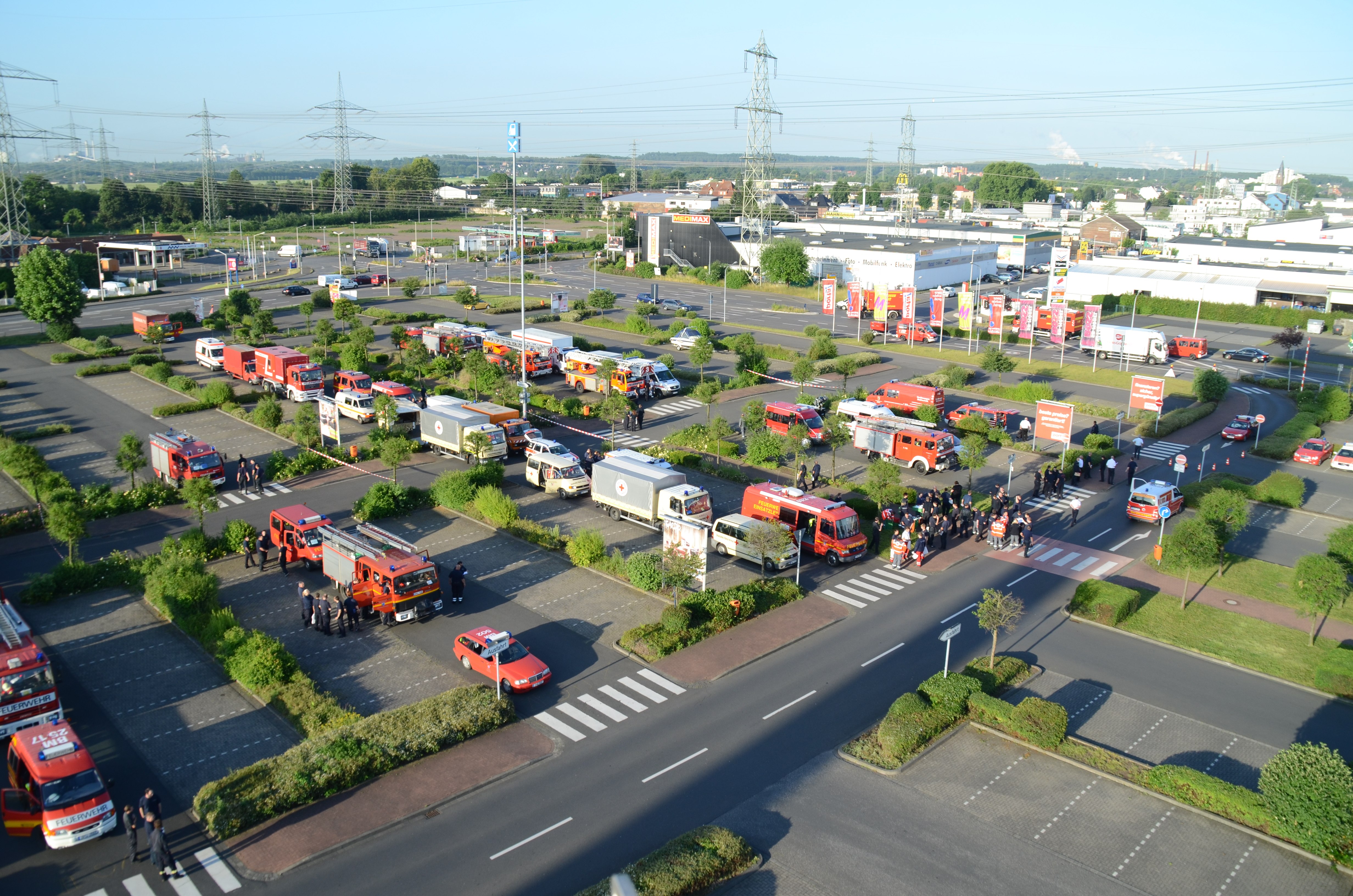 Essen Ela Anfahrt FrechenPorta Fahrzeuge Luft 11 m